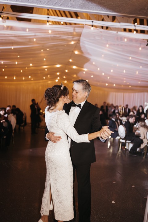 Father-daughter dance at our Orem, Utah wedding and quinceañera venue